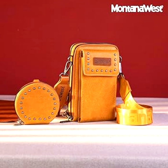 Montana West Cell Phone Wallet Purse for Women Crossbody Bag with Coin Purse - Picture 4 of 11
